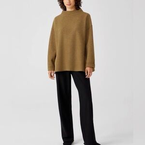 Eileen Fisher Lightweight Boiled Wool Sweater